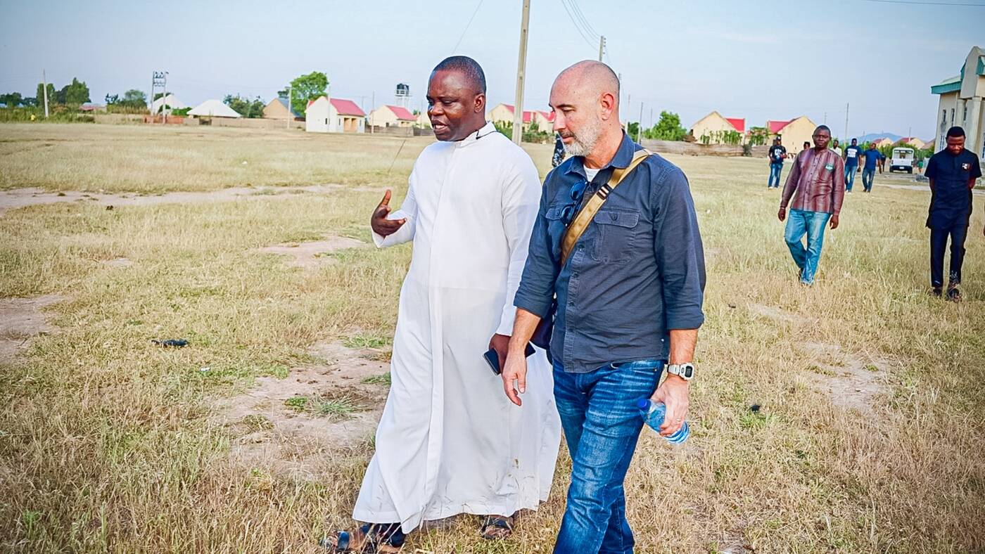 Walking with a church leader in Nigeria